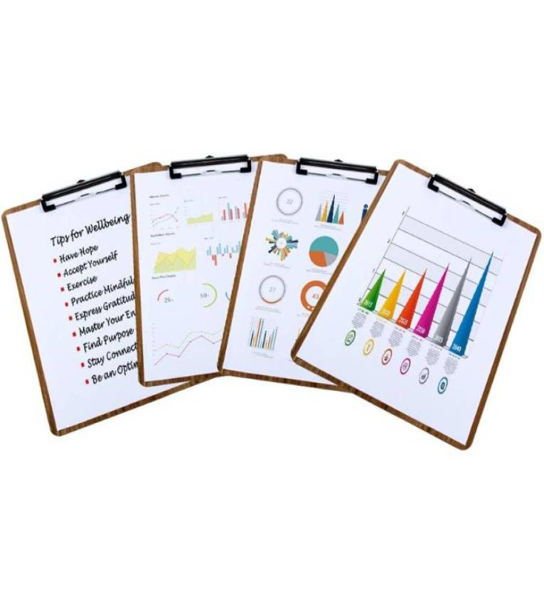 Bloc à Pince A4 en Bois – Support Robuste pour Prise de Notes et Organisation